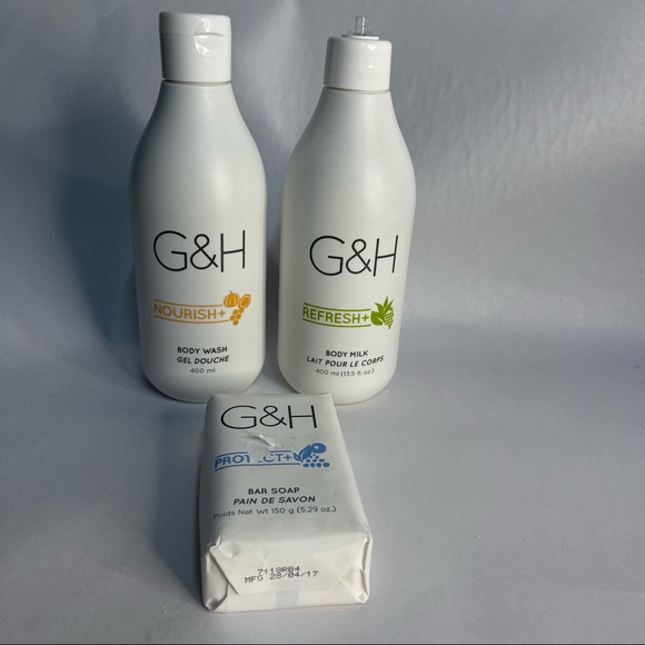 3 pieces of new G&H bath‎ products Nourish Body Wash refresh body milk bar soap - Picture 1 of 3